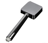 Pommeau de douche à main avec lumière LED avec capteur de changement de couleur, finition chromée polie, alimentation en débit d'eau pour douche de salle de bain, raccord de tuyau standard de 5,1 cm