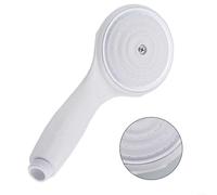 Pommeau de douche à main blanc en ABS avec technologie de buse pressurisée pour appartements, bateaux et camping-cars, débit puissant et 40 % d'économie d'eau, convient pour une faible pression d'eau