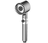 Pommeau de Douche à Main - Économe en Eau - Avec Filtre - 4 Modes - Haute pression - Économie d'eau - Pour Salle de Bain - Pommeau de Douche avec Bouche en Silicone pour Spa/Massage