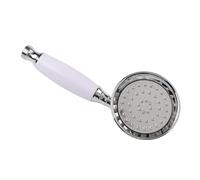 Pommeau de douche à main en acier inoxydable combinant un style antique traditionnel avec une technologie moderne de pulvérisation de pluie à économie d'eau (chromé)