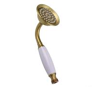 Pommeau de douche à main en acier inoxydable combinant un style antique traditionnel avec une technologie moderne de pulvérisation de pluie à économie d'eau (antique)