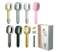 Pommeau de douche à main en éponge 3 en 1 ABS avec filtre à charbon pour débit d'eau haute pression, installation sans outil, fixation de mise à niveau de salle de bain, résistant à la rouille (gris)