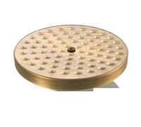 Pommeau de douche à main en laiton antique for salle de bain, robinet rond à effet pluie de 8 pouces, support mural, tuyau de 1,5 m(Shower Head D)