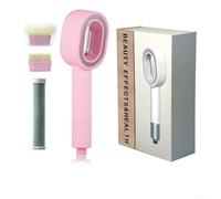 Pommeau de douche à main haute pression avec filtre pour eau propre, design éponge ABS 3 en 1 compatible avec tuyaux standard (rose)