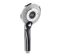 Pommeau de douche à main LED 3 couleurs Économiseur d'eau avec affichage digital de température 3 modes de pulvérisation pour salle de bain moderne