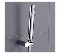 Pommeau de Douche à Main Ovale Rond chromé pour Salle de Bain avec Support en Laiton Ensemble de tuyaux en PVC en Acier Inoxydable 1,5 (Couleur : HS0038P-86)