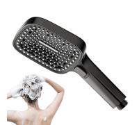 Pommeau de douche à main - Pomme de douche carrée pluie avec main - Accessoires de salle de bain avec plusieurs modes pour hôtel, appartement, baignoire, chambre, enfants, adultes, animaux de