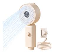 Pommeau de douche à main pour - 3 modes de pulvérisation | Baguette | Baguette de douche à main en ABS de 6,22 x 2,76 po avec d'eau doux, 3 modes, arrêt à une touche et filetage universel de