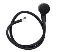 Pommeau de douche à main pressurisé pour lits de shampooing, salons de coiffure et usage domestique - Buse d'économie d'eau avec tube de 1 m, noir