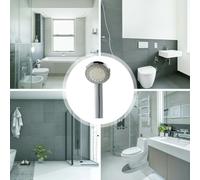 Pommeau de douche à pression turbo avec lumières LED intégrées à eau qui parcourent plusieurs couleurs