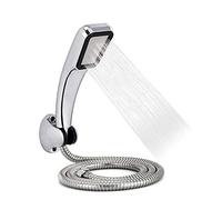Pommeau de Douche Abs 300 Trous, Ensemble de Pomme de Douche de Pluie Haute Pression avec Support et Tuyau, Support de Pomme de Douche, buse d'économie d'eau