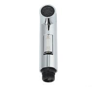 Pommeau de douche ABS G1/2 Noir Argent (Argent) | Contrôle du débit respectueux de l'environnement, réduit le gaspillage d'eau, s'adapte aux robinets standard britanniques