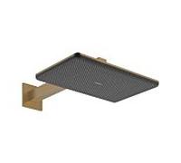 Pommeau de douche Alive Q 24550140 hansgrohe 2 modes Raindance pulvérisation, avec bras de douche, bronze brossé