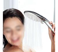 Pommeau de douche au design élégant avec 4 fonctions réglables axées sur l'utilisation efficace des ressources