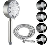 Pommeau de douche - AUTREMENT - Acier Inoxydable - 4 Modes - Tuyau Flexible 2M - Économiseur d'eau