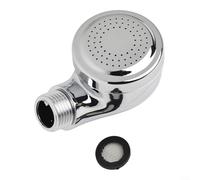 Pommeau de douche avec boîtier en ABS et débit pressurisé pour lavage des cheveux en salon (argent)