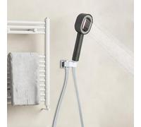 Pommeau de douche avec filtre, brosse et tête éponge 2 en 1, filtre à eau au charbon actif, élimine le calcaire et les polluants, douchette économe en eau avec 200 buses avec tête interchangeable pour