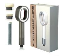 Pommeau de douche avec filtre intégré pour charbon de bois, ABS 3 en 1, modèle portable haute pression avec filtration efficace contre le calcaire, convient aux tuyaux de salle de bain standard (gris)