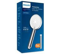 Philips Pommeau de douche avec filtre – 3 modes, élimine le chlore et grosses particules – 1 mois
