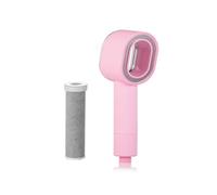 Pommeau de douche avec filtre, purification sous pression, économie d'eau, buse salle bain à main, pommeau, eau filtrée(Pink)