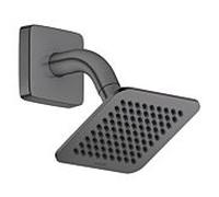 Pommeau de douche AXOR Citterio C 28810340 2000 avec bras de douche à économie d'eau, 120 x 120 mm, chrome noir brossé