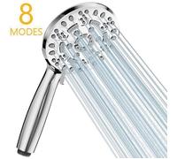 Pommeau de Douche COBBE 8 Modes Anti Calcaire Haute Pression Économie Deau Douche Salle de Bain - Chromé