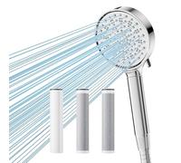 Pommeau de douche Cobbe pour eau dure avec 1 filtre à 20 étapes et 2 filtres de douche de rechange au charbon 2.0, adoucisseur d’eau, élimine 99 % du chlore.