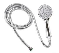 Pommeau de douche conçu pour filetage standard de 1,27 cm avec 4 options de pulvérisation et contrôle du frein à main d'économie d'eau