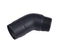 Pommeau de douche coudé en acier inoxydable 304 avec angle réglable de 135°, finition noire, connecteur fileté femelle G1/2 vers mâle pour douchette à main et installation de bras