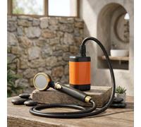 Pommeau de douche de camping avec affichage de la température sans | Débit d'eau haute pression, forte puissance de nettoyage, matériau ABS, parfait pour le lavage du jardin