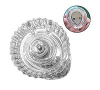 Pommeau de douche de rechange en ABS avec vis, finition chromée pour baignoire et garniture de douche, style à motif avec marqueurs à pois rouges et bleus (motif)