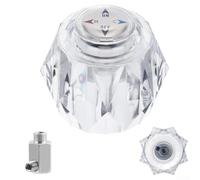 Pommeau de douche de rechange pour fondation et robinets Peerless Rp41661 - Poignée transparente chaude et froide avec adaptateur en aluminium pour réparation de valve de baignoire, facile à installer