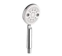 Pommeau de Douche Design Moderne 5 Modes, Salle de Bain, Plaque chromée, Interrupteur Manuel ABS, Pomme de Douche à économie d'eau