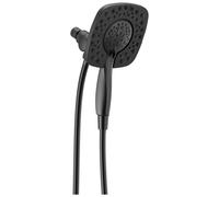 Pommeau de douche double Delta Faucet In2ition 4 jets avec douchette main, noir mat, avec flexible. Pommeaux de douche et douchettes main,