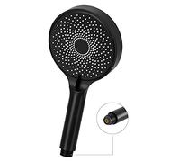 Pommeau De Douche, Douchette à Main Haute Pression à économie d'eau, Pommeau De Douche Ciel étoilé Noir Mat De 130mm Avec 324 Buses Anti-obstruction, Adapté à La Maison, Tête de Rechange