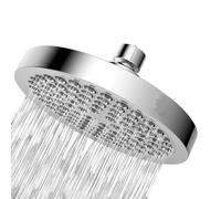 Pommeau De Douche, Douchette Douche Salle De Bain Pommeau De Douche À Haute Pression 6 Pouces,avec Bras, Installation 1 Minute,pomme Pluie Chrome Poli,buses Anti-colmatage(WHITE)