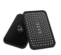 Pommeau De Douche, Douchette Douche Salle De Bain Pommeau de douche à jet supérieur haute pression 14 pouces, pommeau plus grand débit, pomme pluie pivotante 360 °, économie d'eau(Black)