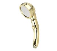 Pommeau de Douche en Argent doré, 3 Modes, Pomme de Douche Haute Pression avec Interrupteur de Pause Marche/arrêt, Pomme de Douche rotative à 360 degrés for Salle de Bain (Color : Golden)