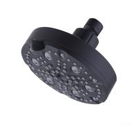 Pommeau de douche en forme de fleur avec 9 modes d'eau différents avec rotule rotative à 360 degrés et buses en silicone anti-obstruction pour une mise à niveau confortable de la salle de bain (noir)