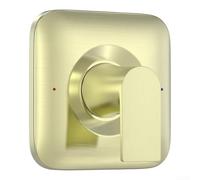 Pommeau de douche en nickel brossé avec valve posi-temp | Finition nickel brossé, corps en acier inoxydable, design carré moderne, résistant au ternissement, facile à nettoyer