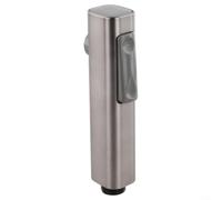 Pommeau de douche ergonomique léger pour douche intime (gris) | Matériau ABS léger, design ergonomique, prise en main confortable, raccord G1/2, montage facile