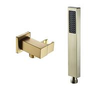 Pommeau de douche et tuyau de douche à montage mural avec support de douche, pulvérisateur de douche économiseur d'eau et tuyau de douche en acier inoxydable de 1,5 m, douchette à main
