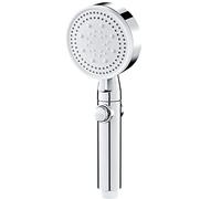 Pommeau de Douche et Tuyau d'économie d'eau Noir, 5 Modes de Douche Haute Pression réglables, arrêt à Une Touche, Massage de l'eau, Douche écologique, Accessoires de Salle de Bain (Couleur