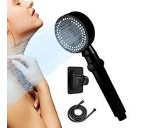 Pommeau de douche et tuyau, pommeau de douche à d'eau, pommeau de douche à effet pluie pour bain, douche à main haute pression, pulvérisation, 8 modes de pulvérisation, masseur de douche, filtre à