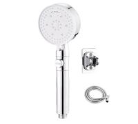 Pommeau de douche et tuyau, pommeau de douche à jet d'eau, pommeau de douche à effet pluie pour bain, douche à main haute pression, pulvérisation, 8 modes de pulvérisation, masseur de douche, filtre à