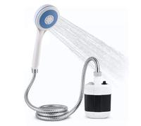 Pommeau de douche extérieur portable, pompe de douche de camping électrique rechargeable 2200 mAh, kit de douche extérieur 4 à 5 L/min pour lavage de voiture, arrosage de jardin,