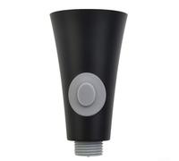 Pommeau de douche extractible de cuisine à filetage G1/2 compatible avec les robinets d'évier standard avec contrôle du débit d'eau télescopique (noir)