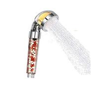 Pommeau de Douche filtrant avec Perles minérales et ions de Citron, respectueux de l'environnement, économie d'eau, pour Salle de Bain (Couleur: D) (C)