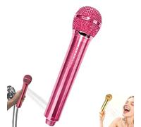 Pommeau De Douche Forme Micro,microphone Shower Head,Pommeau De Douche À Main,Vintage En Forme De Microphone, Tête De Douche Décorative Pour Salle De Bain À La Maison Et Voyages Adultes(B)