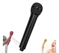 Pommeau De Douche Forme Micro,microphone Shower Head,Pommeau De Douche À Main,Vintage En Forme De Microphone, Tête De Douche Décorative Pour Salle De Bain À La Maison Et Voyages Adultes(C)